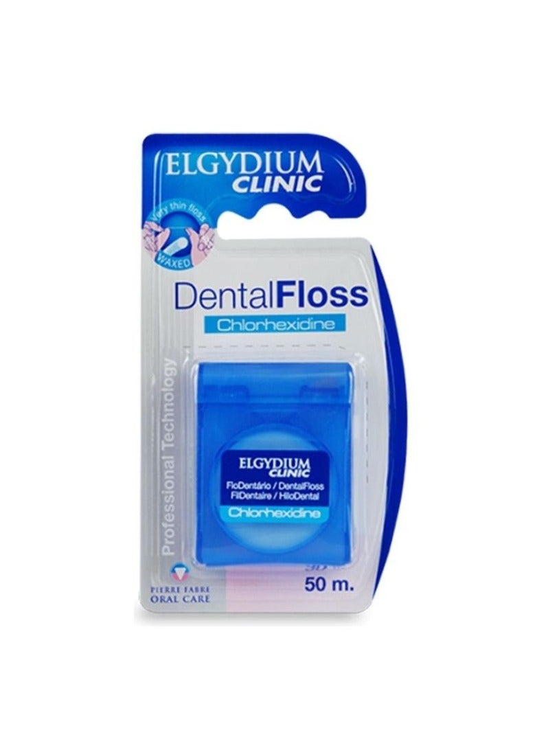إلجيديوم خيط تنظيف الأسنان بالكلورهيكسيدين أزرق 50ملليلتر