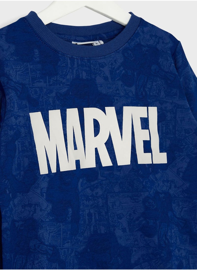 NAME IT - Kids Marvel Long Sleeve Sweatshirt - Image 1