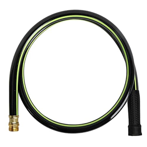 Worth Leader Short Garden Hose 3/4 in. x 4 ft. -Heavy Duty Durable Lightweight PVC Rubber Water Pipe for Agriculture, Lawn Care & Commercial Use -No Kink, Flexible, Leakproof, Male to Female Fittings - Image 1