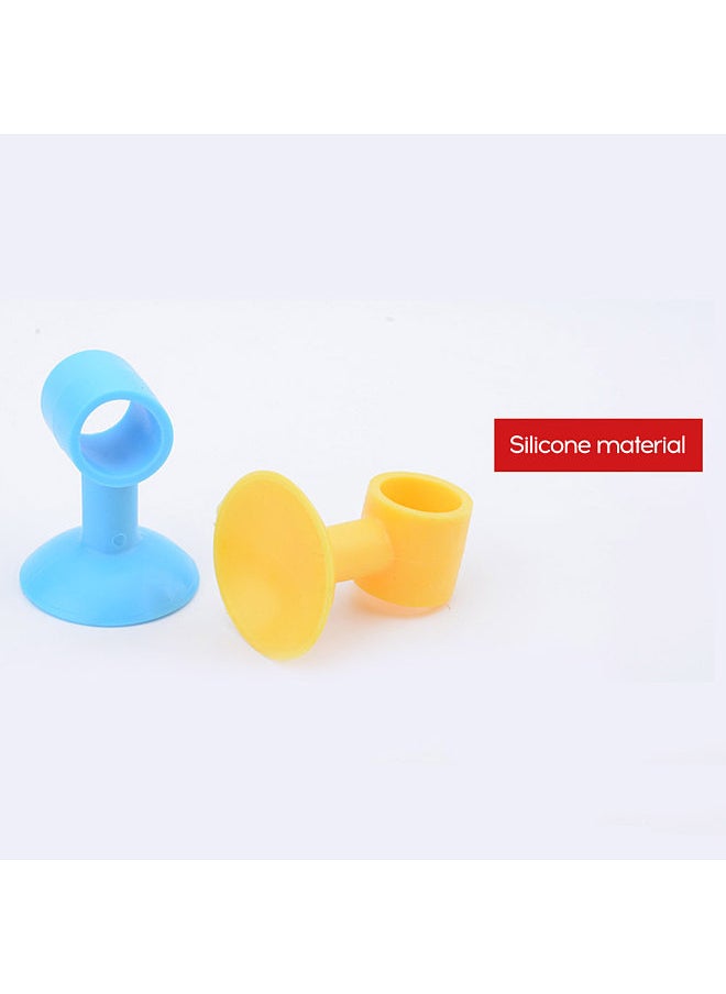 1Pc Silicone Door Suction Punching Free Anti-collision Glass Buffer Door Resistance Toilet Door Wall Suction Mixed  - Image 3