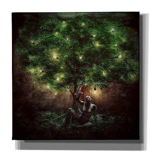 Cortesi Home 'Dear Darkness' by Mario Sanchez Nevado, Canvas Wall Art, 12"x12" - Image 1