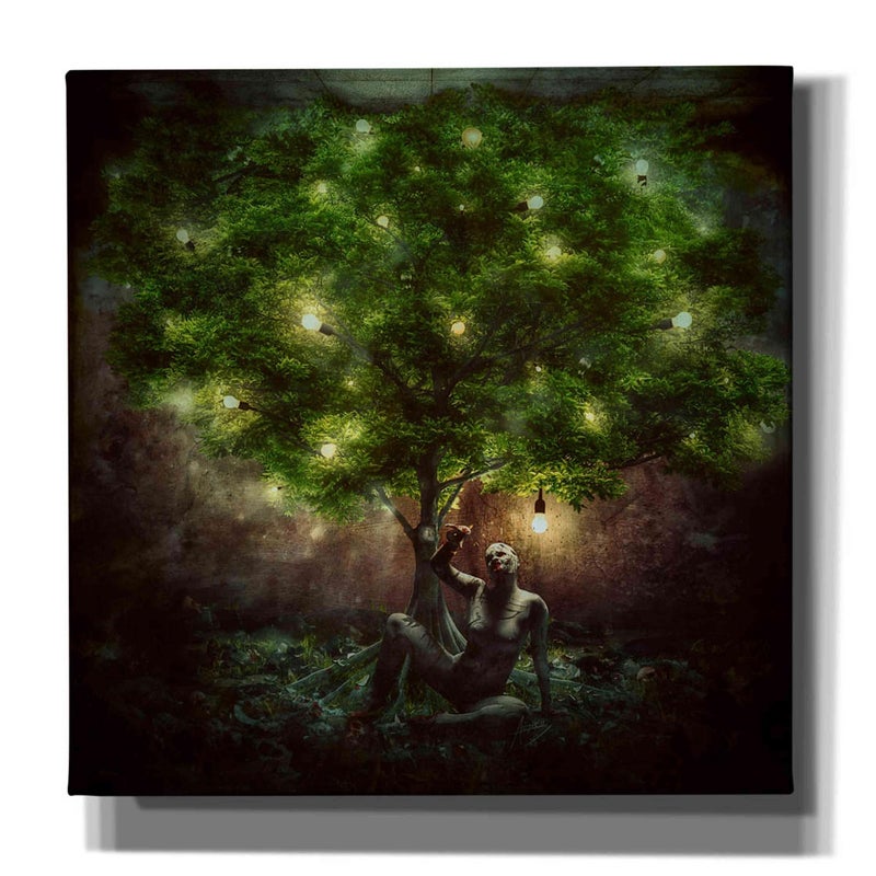 Cortesi Home 'Dear Darkness' by Mario Sanchez Nevado, Canvas Wall Art, 12"x12" - Image 5