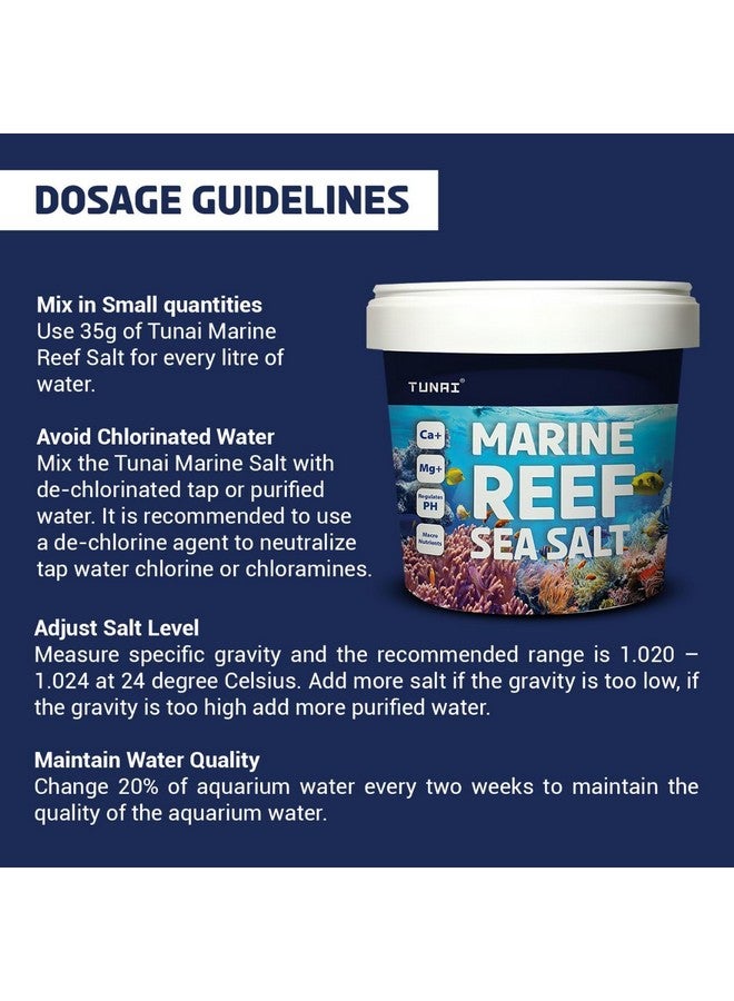 ملح حوض السمك من الشعاب المرجانية البحرية لأحواض الأسماك البحرية (جزيئات، 1 كجم) - Image 5