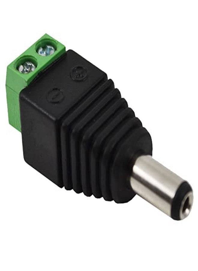 ULTRABYTES DC Pin Connector 12V DC Power Connector 5.5mm x 2.1mm Jack Socket for Led Strip, CCTV Security, Camera Cable Wire Ends Plug Barrel Adapter. (Pack of 10) - Image 2