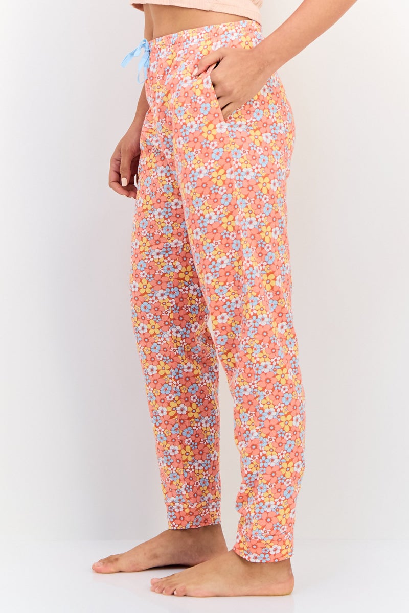 zivame Women Allover Print Drawstring Pajama Pant, Multicolor - Image 4