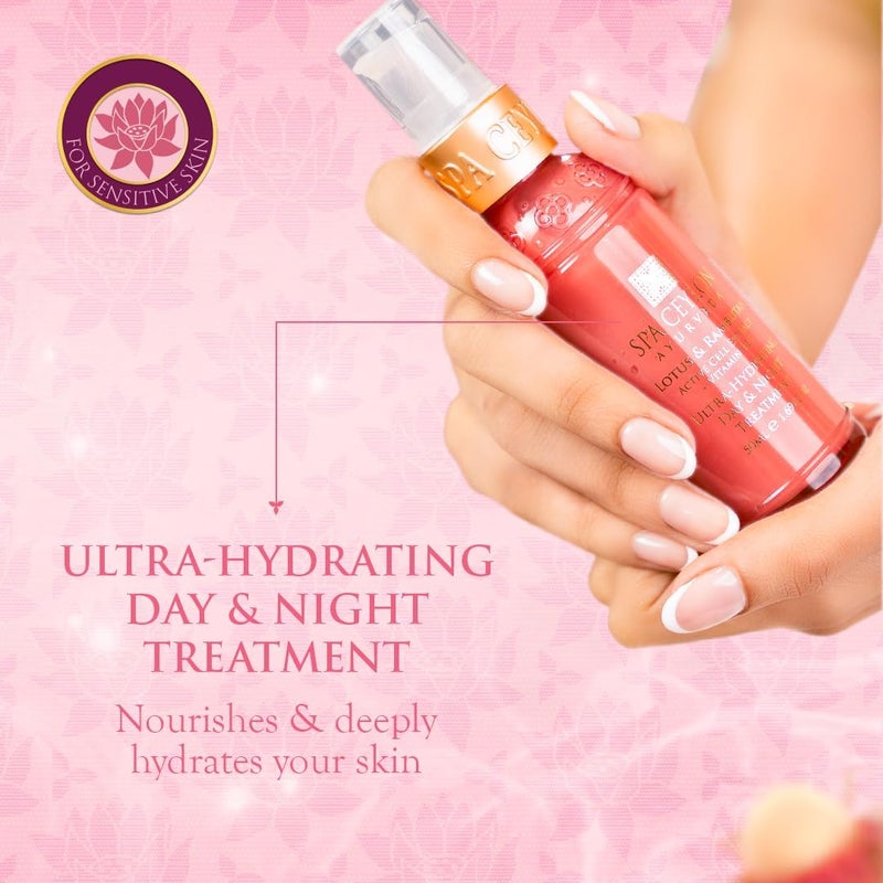 SPA CEYLON Lotus & Rambutan Ultra-Hydrating Day & Night Treatment, Natural Formula, Night Moisturizer for Face, Daily Face Moisturizer, For Sensitive Skin, 50ml - Image 2