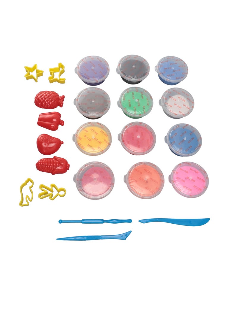 Velaurs 12 Color Clay Kit Inspires Creativity Interactive DIY Modeling Clay Kit  - Image 3