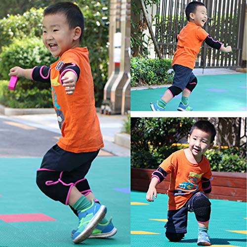 EULANT Adjustable Neoprene Elbow & Knee Pads for Kids, Black, Sport Type: Football, Basketball, Volleyball, Cycling - Image 5
