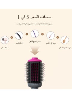 KinseiBeauty Hair Dryer Brush, 5-in-1 Volumizer Hot Air Brush for Hair Styler and Frizz Control, Oval Brush for Blow Drying, One Step Hair Dryer for Straight and Curly Hair, Styling Tools  - Image 3