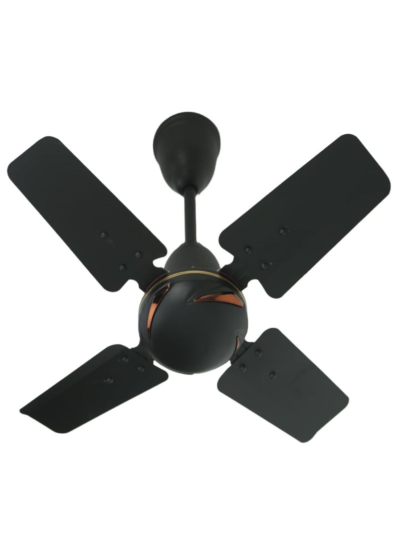 ESKON ESKON POLO DLX 600 mm 24 Inch High Speed 4 Blade AntiDust Ceiling Fan Suitable for KitchenVerandaBalconySmall Room Pack of 1Smoke Brown Smoke Brown  - Image 1