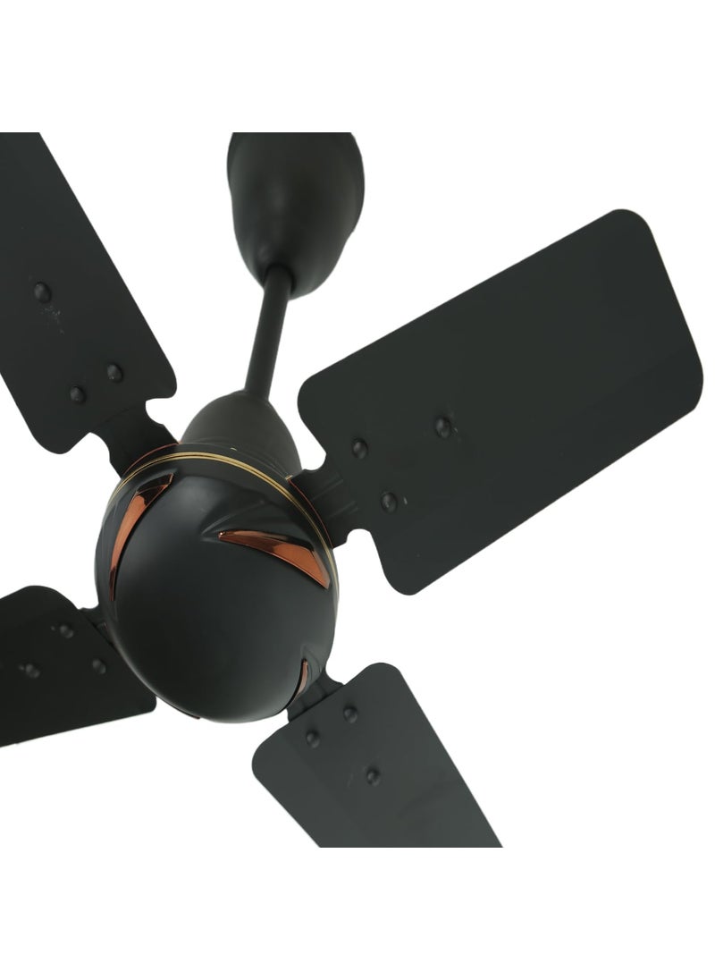 ESKON ESKON POLO DLX 600 mm 24 Inch High Speed 4 Blade AntiDust Ceiling Fan Suitable for KitchenVerandaBalconySmall Room Pack of 1Smoke Brown Smoke Brown  - Image 2