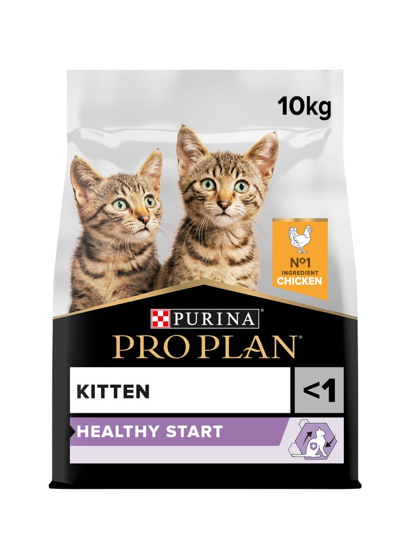 Purina Pro Plan Kitten Healthy Start Dry Cat Food with Chicken 10kg - Image 1