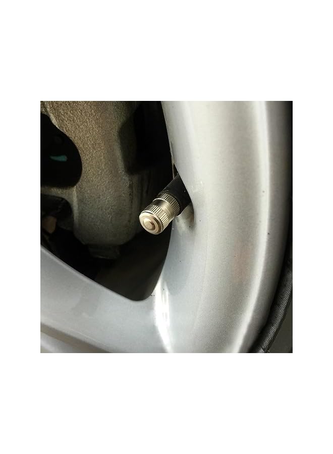 S-TOP 12 Pack Tire Valve Stem Caps, Premium Metal Brass Valve Stem Caps with Rubber Gasket, Universal Tire Valve Dust Proof Covers for Cars, Trucks, Bikes and Motorcycles (VC05) - Image 2