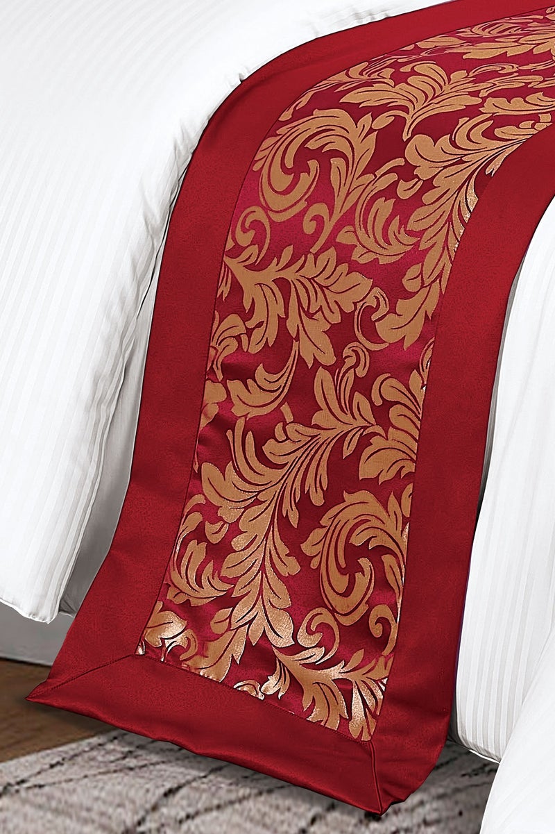 Sleep night Hotel Bed Scarf Queen Size Bed Runner Bed Foot Large Scarf Decorative Bed end Decoration for The Hotel Bedroom Hotel Resort 50X180cm for 1.2m Bed - Image 1