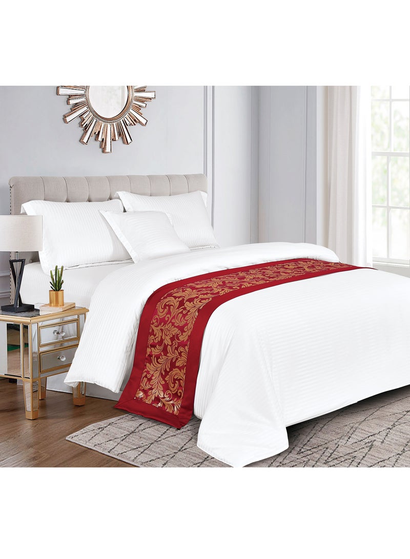 Sleep night Hotel Bed Scarf Queen Size Bed Runner Bed Foot Large Scarf Decorative Bed end Decoration for The Hotel Bedroom Hotel Resort 50X180cm for 1.2m Bed - Image 2