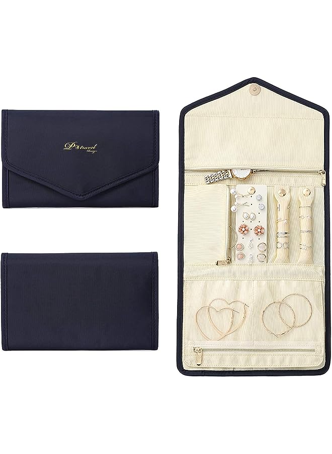 KASTWAVE Jewelry Organizer, KASTWAVE 23 * 45cm Travel Jewellery Storage Bag for Multiple Necklaces, Rings, Bracelets, Watch, Earings, Portable & Practical, Large Capacity, Lightweight - Image 1