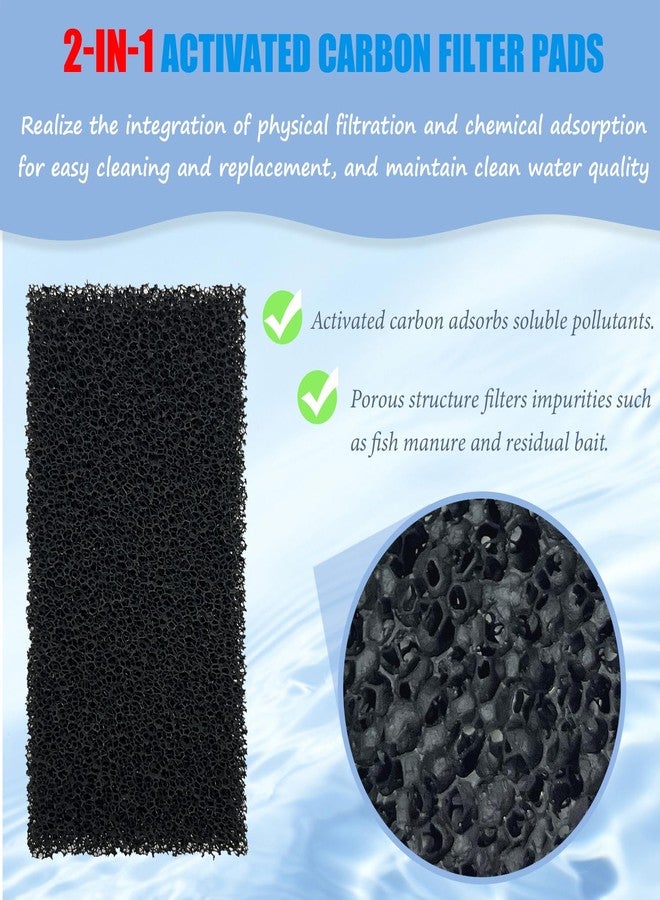 SHIGATSU 4 Set Replacement Aquarium Maintenance Kit for AquaClear 50 Power Filter, Includes Aquarium Foam Insert, Carbon Sponge, Bio Media and Pre-Filter Sponge - Image 3