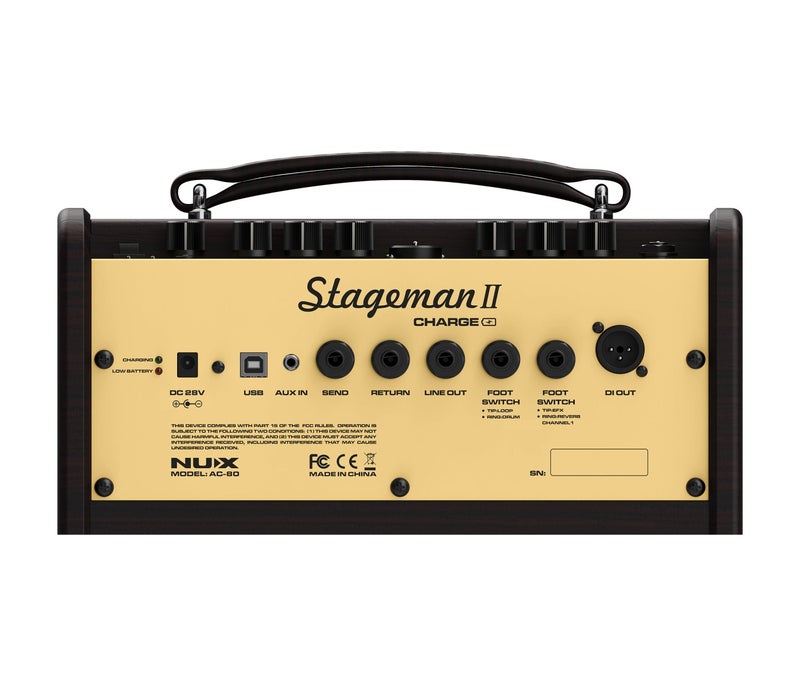 NUX مضخم الصوت NUX AC-80 Stageman 2 للغيتار الصوتي القابل للشحن - Image 4