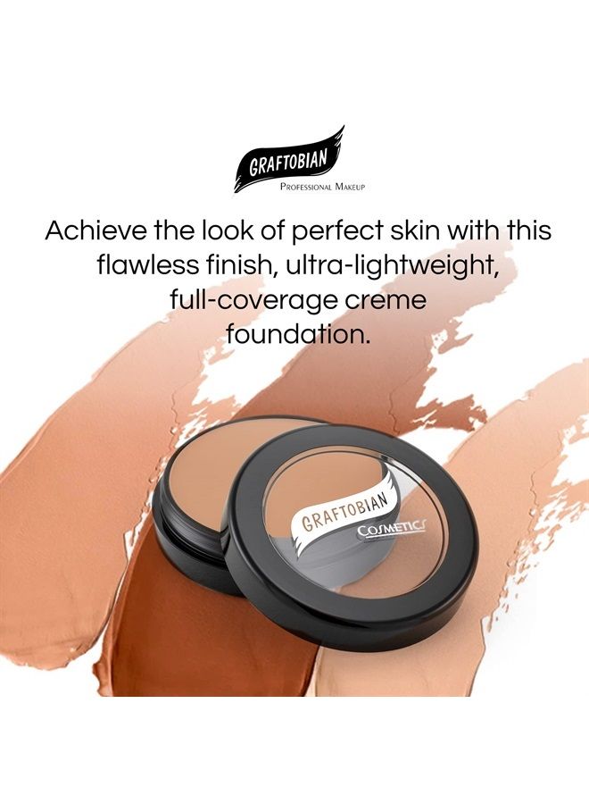 Graftobian HD Glamour Crème Foundation 1/2oz, Weightless Full Coverage Makeup, 65 Inclusive Shades, For All Skin Types, Natural or Full-Glam Looks, For Professionals and Beginners, Bisque - Image 2