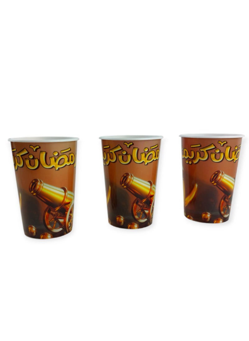 ماركة غير محددة أكواب رمضان البلاستيكية القابلة لإعادة الاستخدام - 3 قطع.  - Image 1