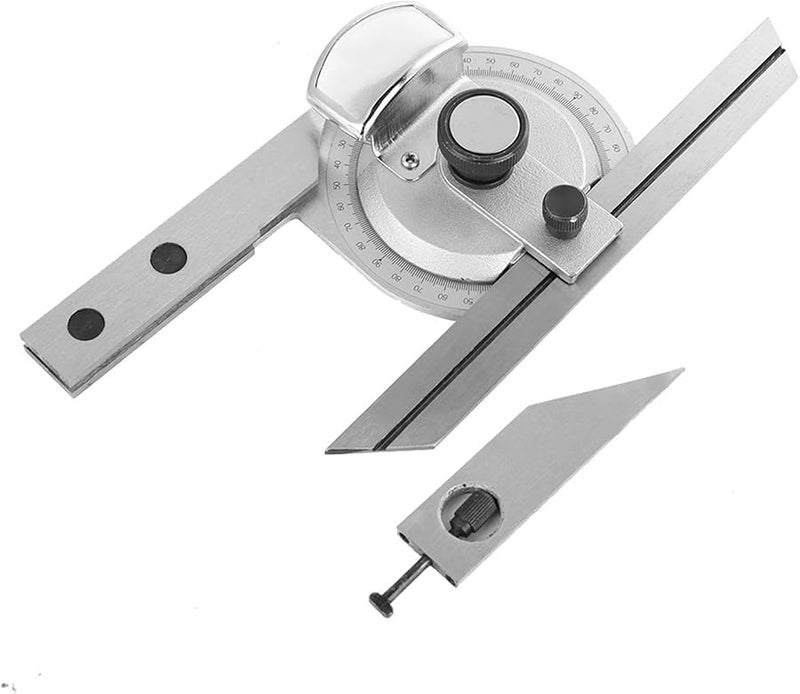 Universal Bevel Protractor Angle Finder with Magnifying Glass Carbon Steel for Internal External Measurement - Image 5
