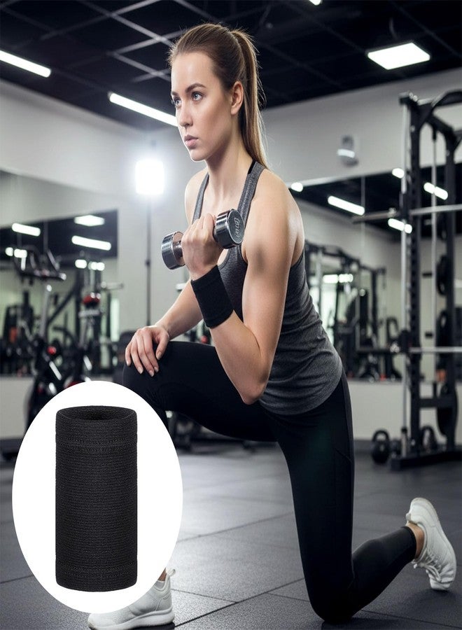 Aeaocvo 4 Pcs Wrist Compression Sleeve, Soft Elastic Sport Support Wraps, Wristbands Brace for Support Wrist for Fitness Sport Weightlifting Typing, Unisex - Image 5