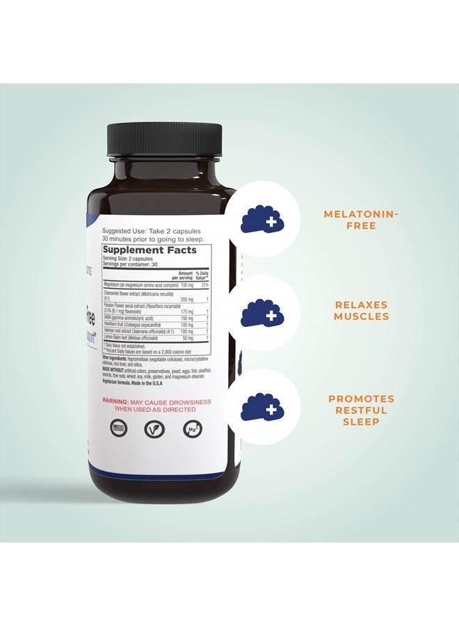 Life Seasons Rest-ZZZ Without Melatonin - Natural Sleep Supplement - Aids Restlessness - Maintain a Calm and Relaxed State Without Feeling Groggy in The Morning - 60 Capsules - Image 2