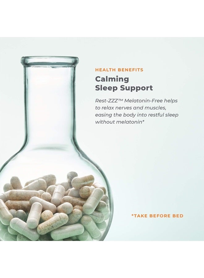 Life Seasons Rest-ZZZ Without Melatonin - Natural Sleep Supplement - Aids Restlessness - Maintain a Calm and Relaxed State Without Feeling Groggy in The Morning - 60 Capsules - Image 4