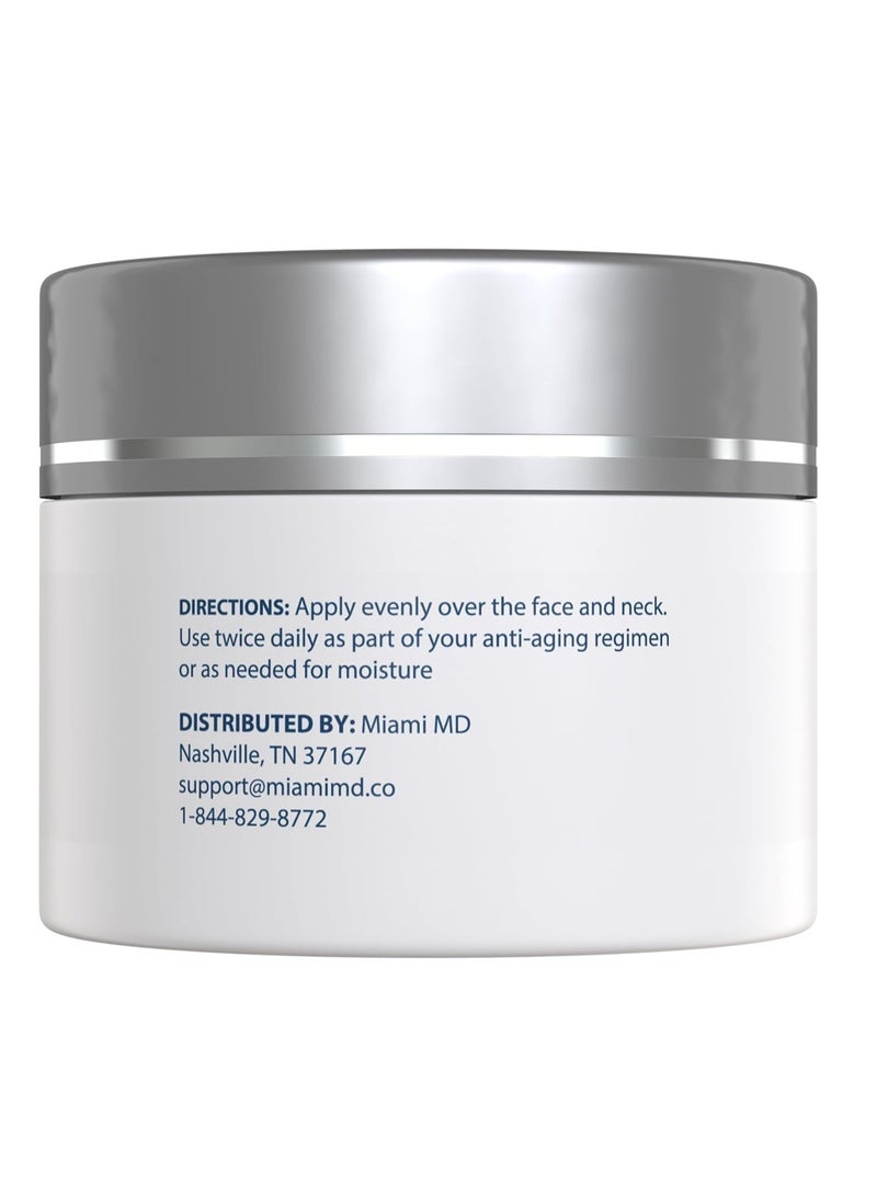 ميامي إم دي Facial cream for women that challenges age, lifts and firms for anti-aging, wrinkle reducer and moisturizer for soft and radiant skin, face and neck tensioner, 1.7 - Image 2