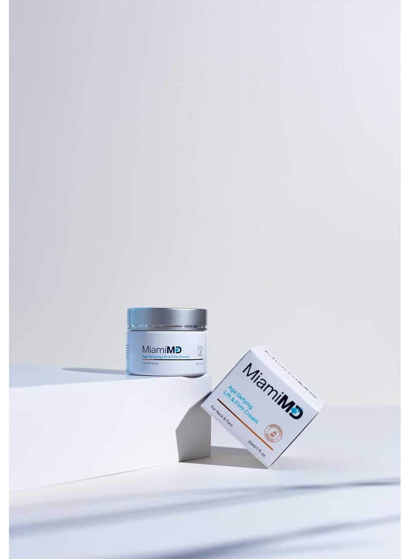 ميامي إم دي Facial cream for women that challenges age, lifts and firms for anti-aging, wrinkle reducer and moisturizer for soft and radiant skin, face and neck tensioner, 1.7 - Image 4