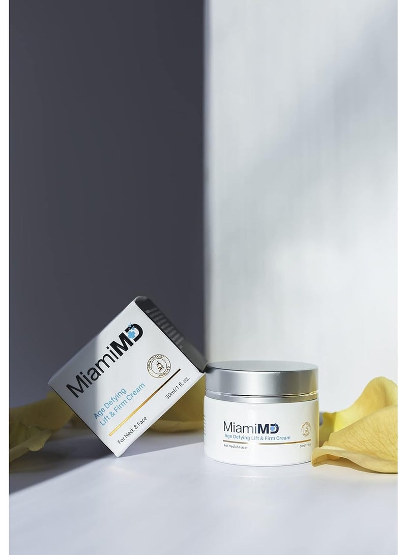 ميامي إم دي Facial cream for women that challenges age, lifts and firms for anti-aging, wrinkle reducer and moisturizer for soft and radiant skin, face and neck tensioner, 1.7 - Image 5