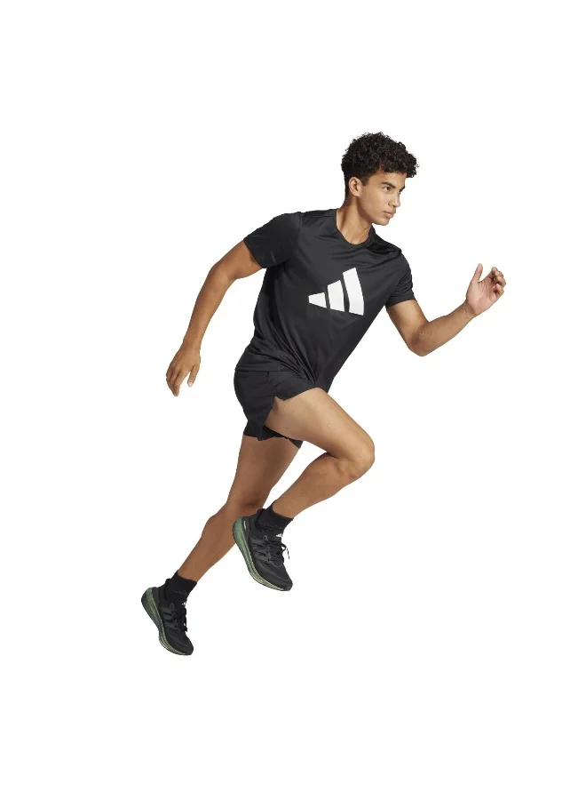 Adidas Adidas Run It Short Black Shorts (1/4) Shorts For Men
