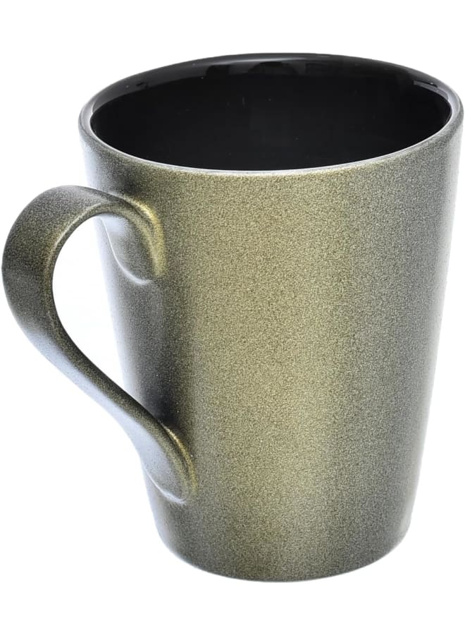 Rosa Porcelain Shiffle Mug, Metallic Green - Image 2