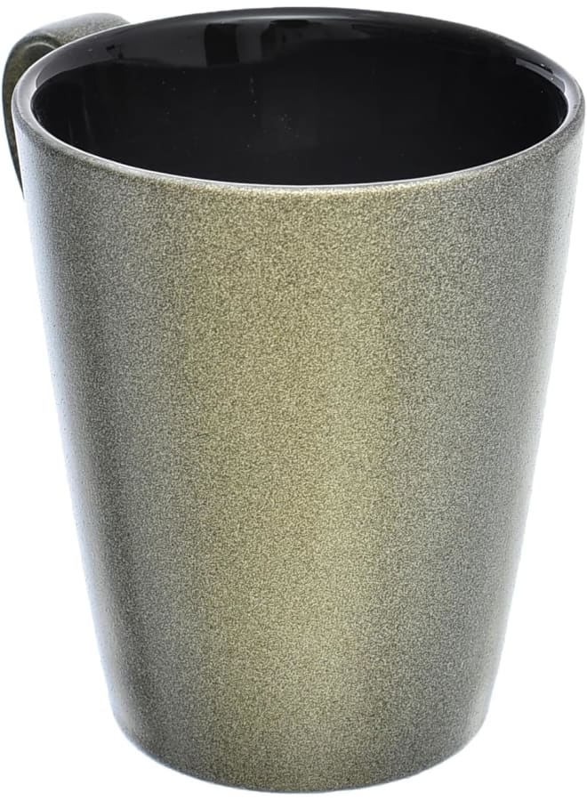 Rosa Porcelain Shiffle Mug, Metallic Green - Image 3