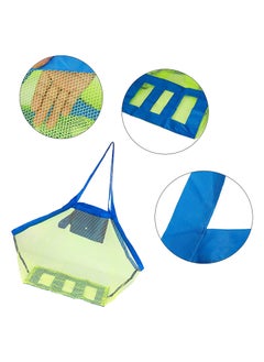 SYOSI 2 Pcs Mesh Beach Tote Bags Foldable Large Net Tote Bag Portable Kids Toys Storage Bags for Kids Sand Toys and Towel Stay Away from Sand and Water Pool and Beach Travel 45cm x 45cm  - Image 5