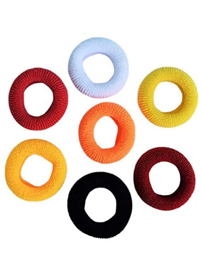 ادفانسد إستور ربطة شعر مطاطية من Advancedestore، حامل ذيل حصان للفتيات والنساء، تصميم أنيق، إكسسوارات شعر متعددة الألوان للشعر السميك والكثيف - أسود، أبيض، أزرق، أرجواني وغير ذلك الكثير (عبوة كبيرة ناعمة من 12 قطعة)