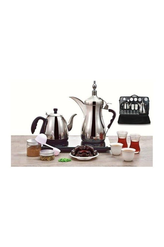 Gulf Dalla Arabic Coffee And Tea Maker 1600 W GA-C94847 Silver/Black - Image 1