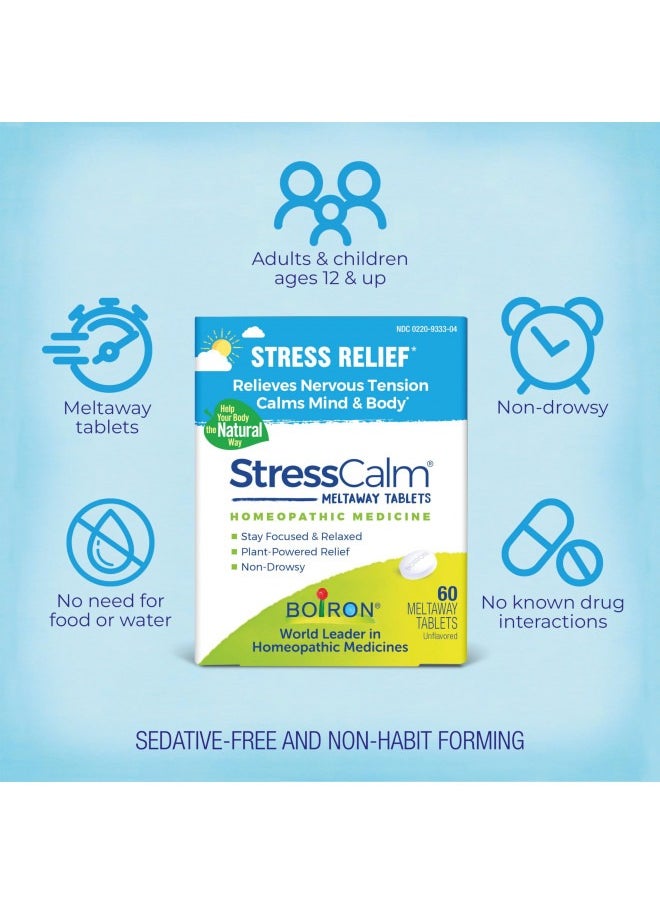 Boiron Stress Calm for Relief of Stress, Nervousness, Irritability, and Fatigue - 60 Count  - Image 3