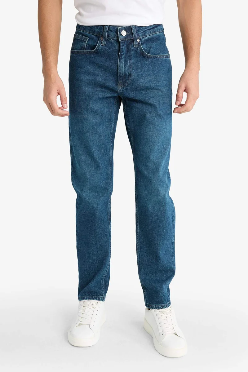 Defacto  Slim Tapered Fit Skinny Leg Jeans for Men | Best Price UAE