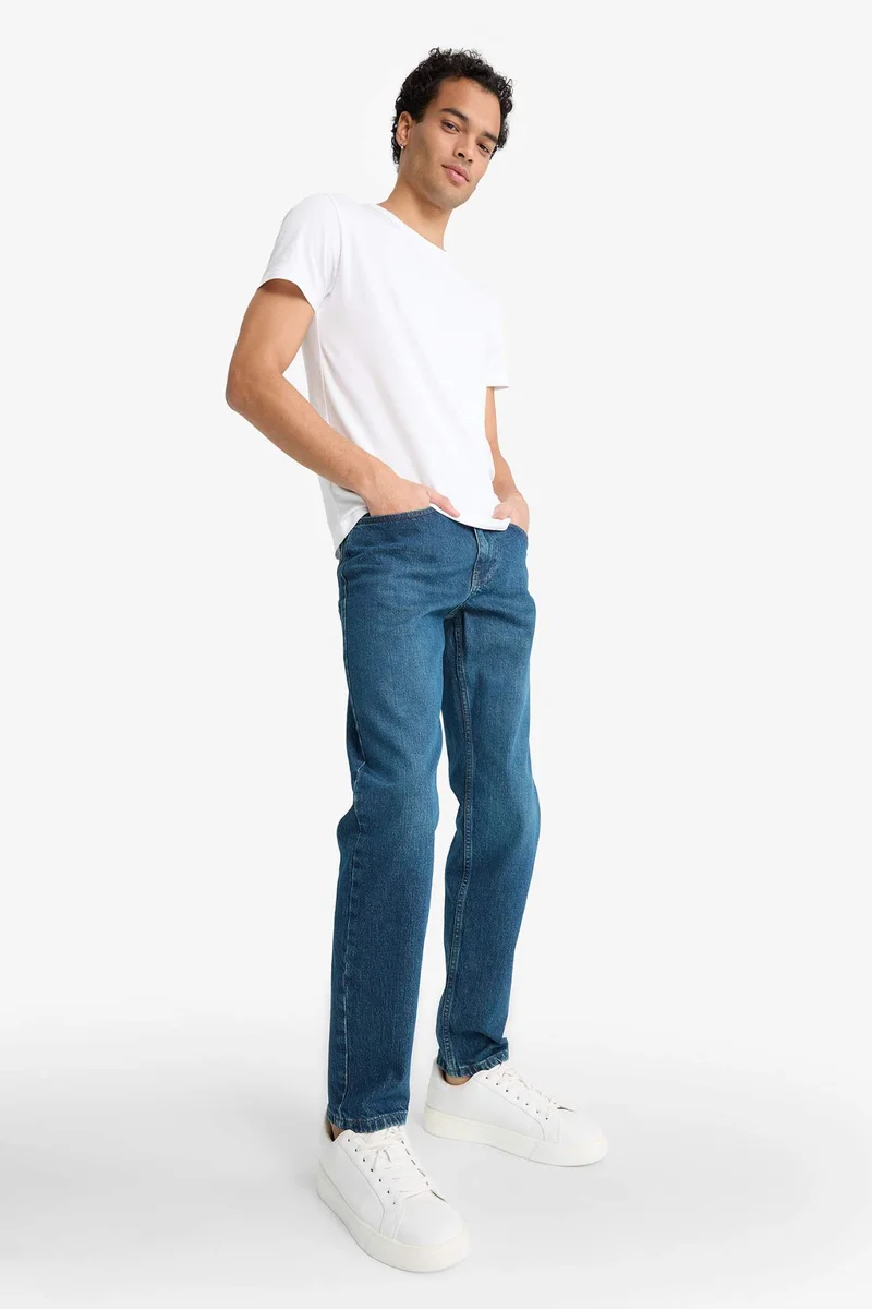 Defacto  Slim Tapered Fit Skinny Leg Jeans for Men | Best Price UAE