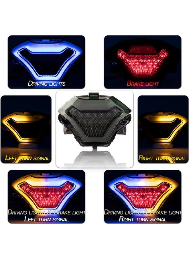NIBEMINENT - Motorcycle Brake Light Tail Lamp With LED Turn Signals Replacement For Yamaha YZF R3 R25 Y15ZR MT07 FZ07 LC150 - Image 1