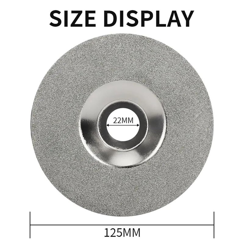 Electroplated Diamond Grinding Wheel 125mm 2 Pcs For Metal Ceramic Glass Cutting Polishing - Image 3