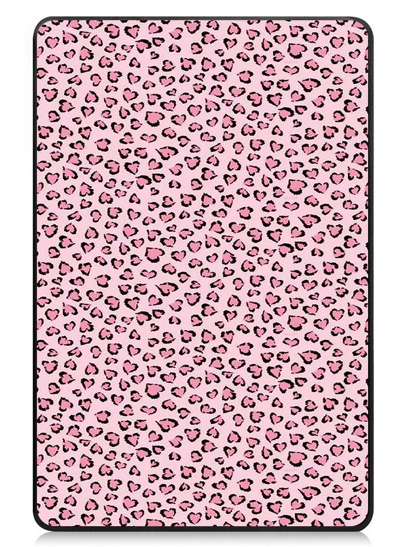Theodor Protective Flip Case For Apple iPad Pro 11 (2024) With Trifold Stand Auto Wake Sleep Shockproof Cover Pink Cheetah design - Image 1