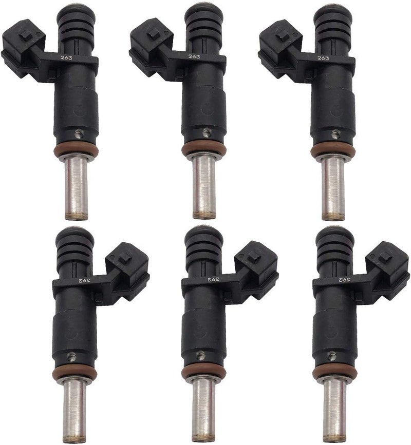 GERMBAN 6pcs Fuel Injectors for BMW 128i 328i X3 X5 Z4 525i 2.0L 2.5L 3.0L - Image 2