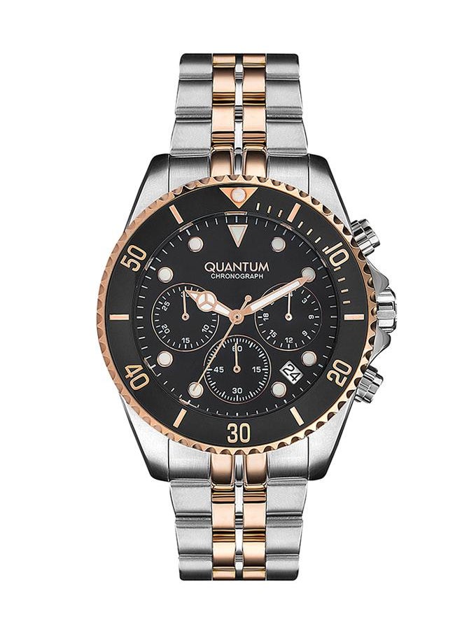 Quantum - QUANTUM Men's Watch, Chronograph Display and Metal Strap - PWG930.550, Silver - Image 1