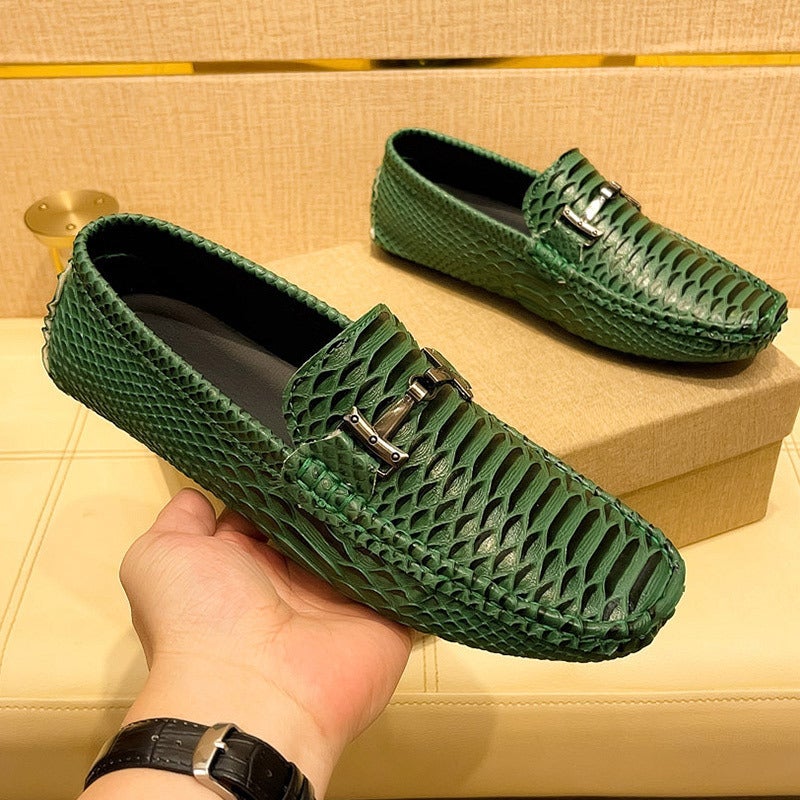 2025 Large Size 47 Casual Leather Shoes For Young Men, Trendy Shoes, Soft-Soled Driving Shoes, Lazy Shoes, Beanie Shoes, Men'S Shoes - Image 3