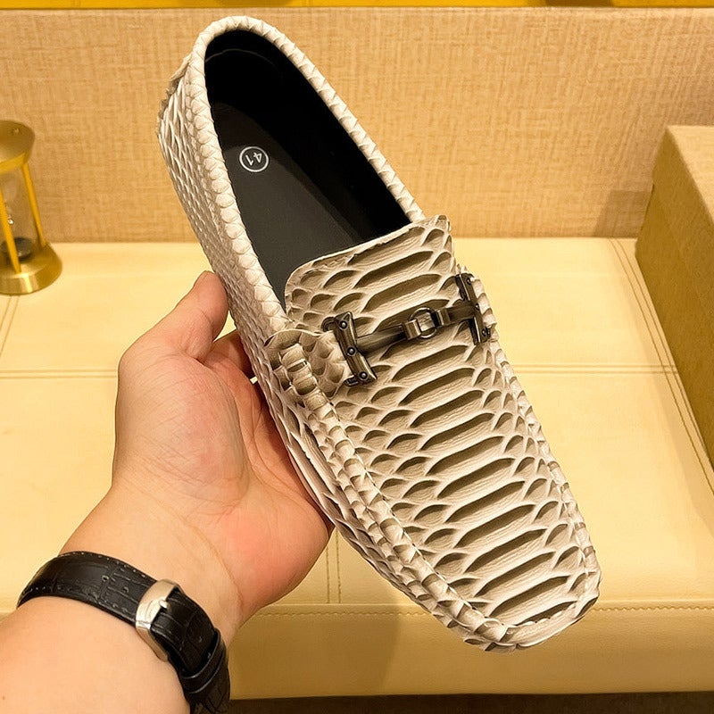2025 Large Size 47 Casual Leather Shoes For Young Men, Trendy Shoes, Soft-Soled Driving Shoes, Lazy Shoes, Beanie Shoes, Men'S Shoes - Image 5