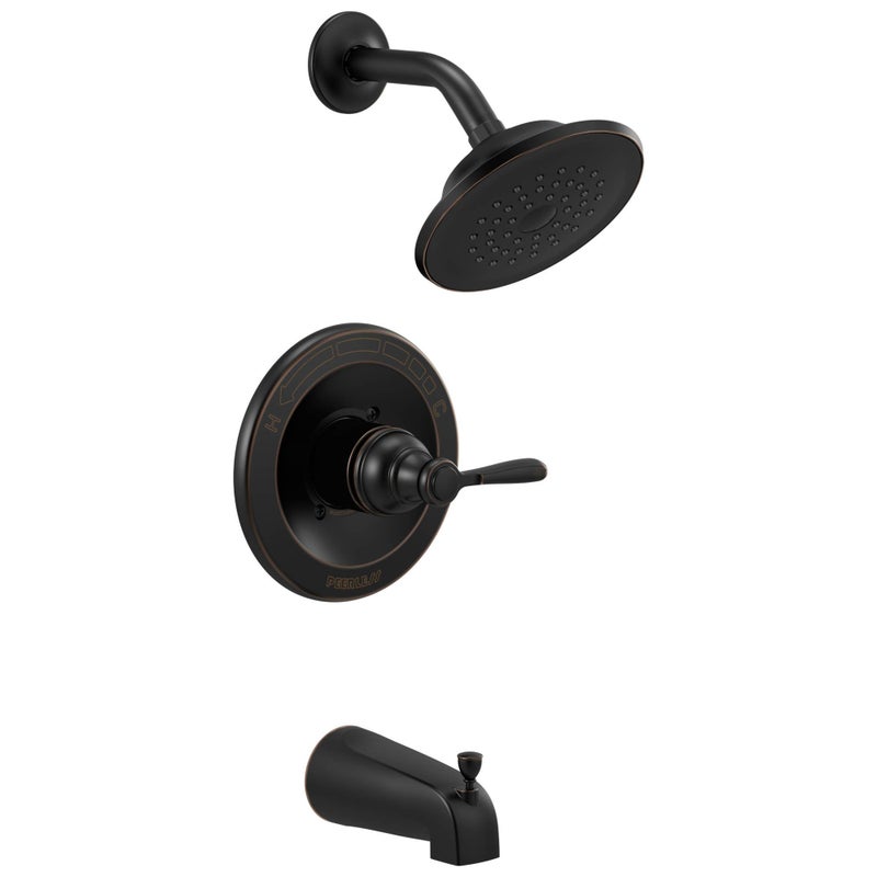 Peerless PTT14465OB Elmhurst shower trim kit Tub Shower With Tub Spout Oil Rubbed Bronze