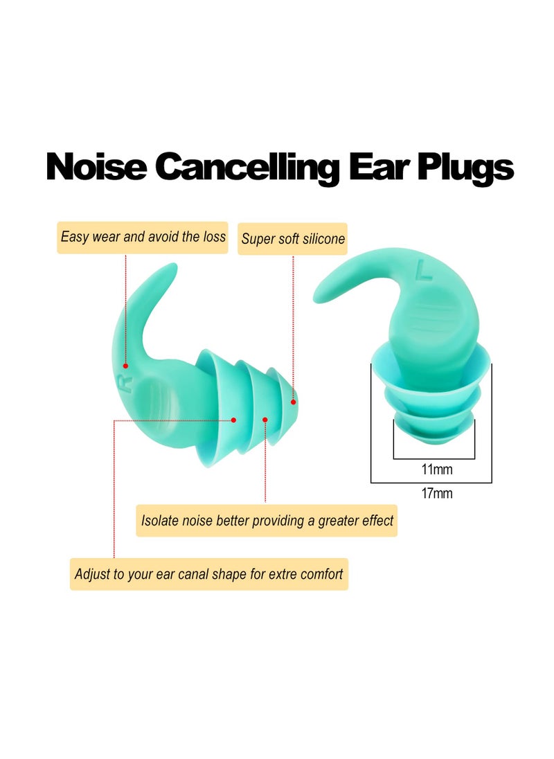 Generic - 5 Pairs of Reusable Silicone Ear Plugs for Noise Cancellation - Ideal for Swimming, Concerts, Musicians, and Shooting Activities. - Image 1
