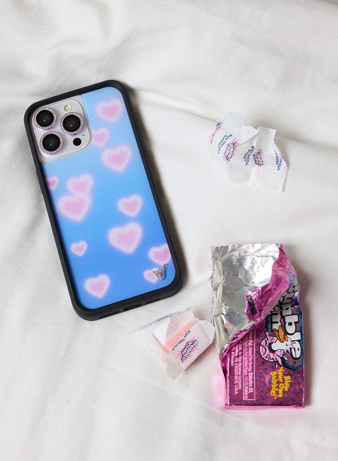 Wildflower Cases - Compatible with Apple iPhone 16 Pro | Protective Black Bumper, 4ft Drop Test Certified, Women Owned Small Business | Dreamy Hearts - Blue Pink Aesthetic Dainty Cute Trendy - Image 5